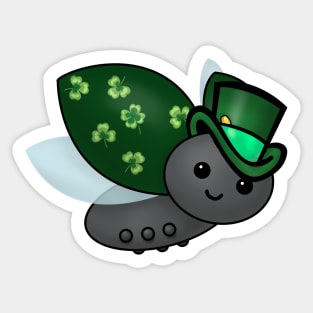Lucky Leprechaun Ladybug Sticker